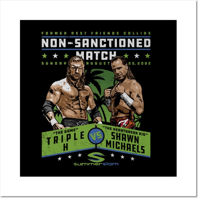 Triple H & Shawn Michaels Summer Slam 2002 Wall Art by MunMun_Design